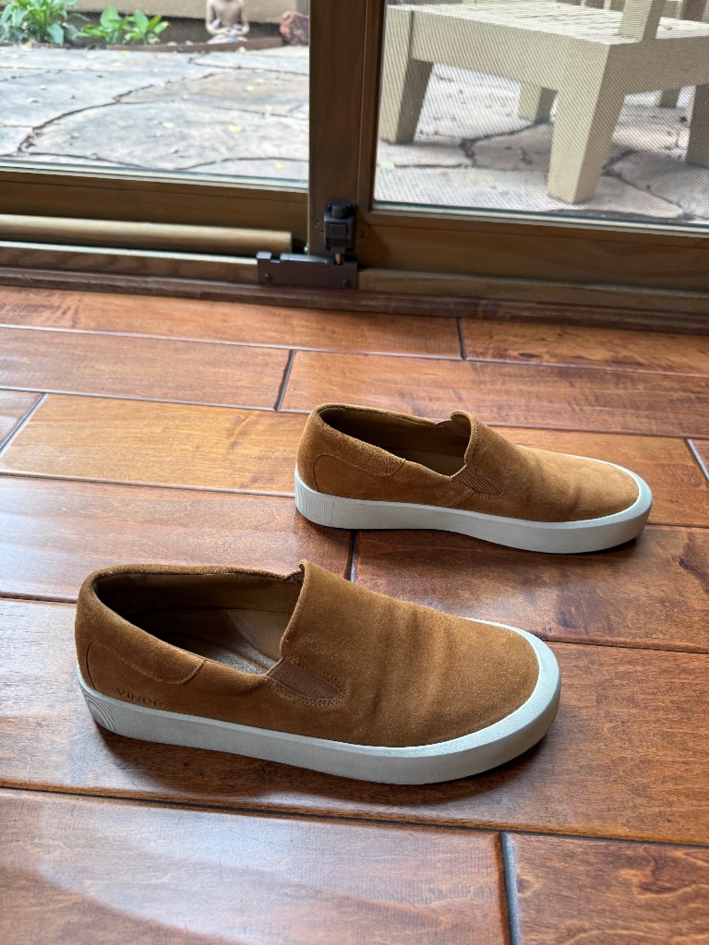 Vince slip on suede sneakers-women's
